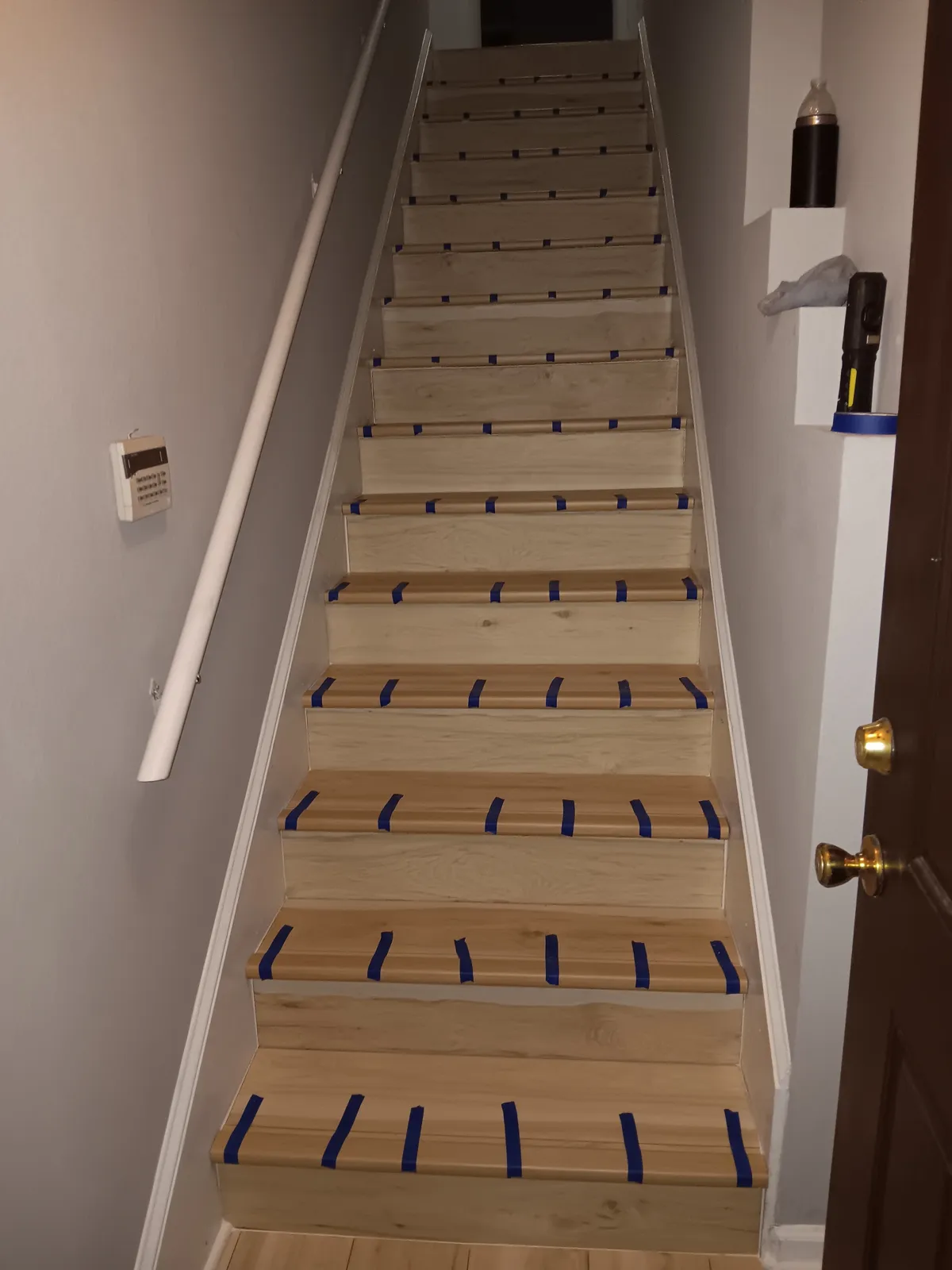 Stair tread rebuild, after